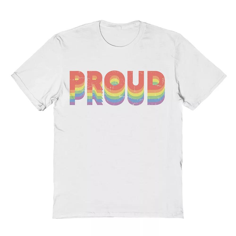 Men's Grayson Threads The Label Proud Pride Graphic Tee, Size: Medium, White Product Image