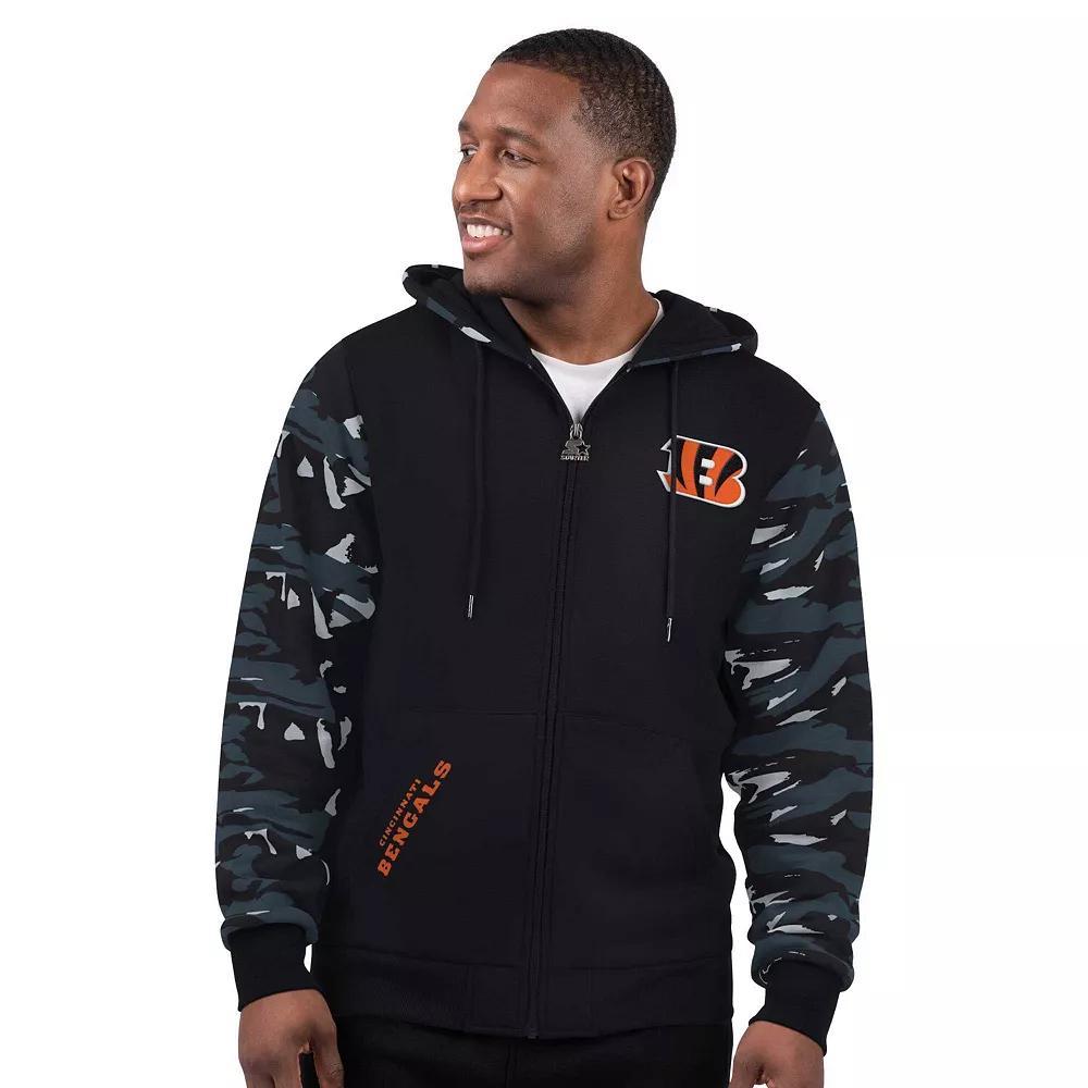 Men's Starter Navy New England Patriots Thursday Night Gridiron Vintage Logo Full-Zip Hoodie, Size: Small, Blue Product Image