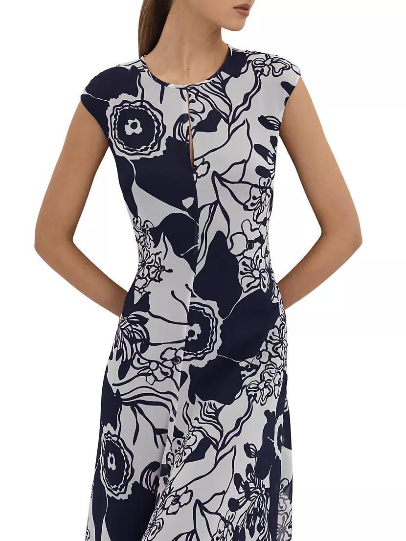 Becci Floral Open-Back Midi-Dress Product Image
