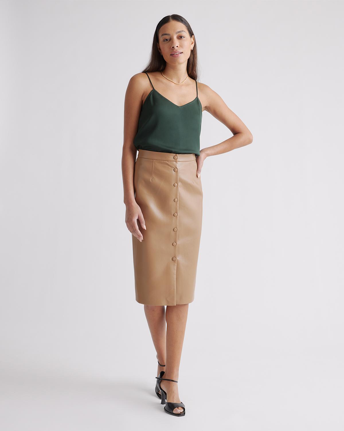 Quince | Women's Washable Stretch Silk V-Neck Cami Product Image
