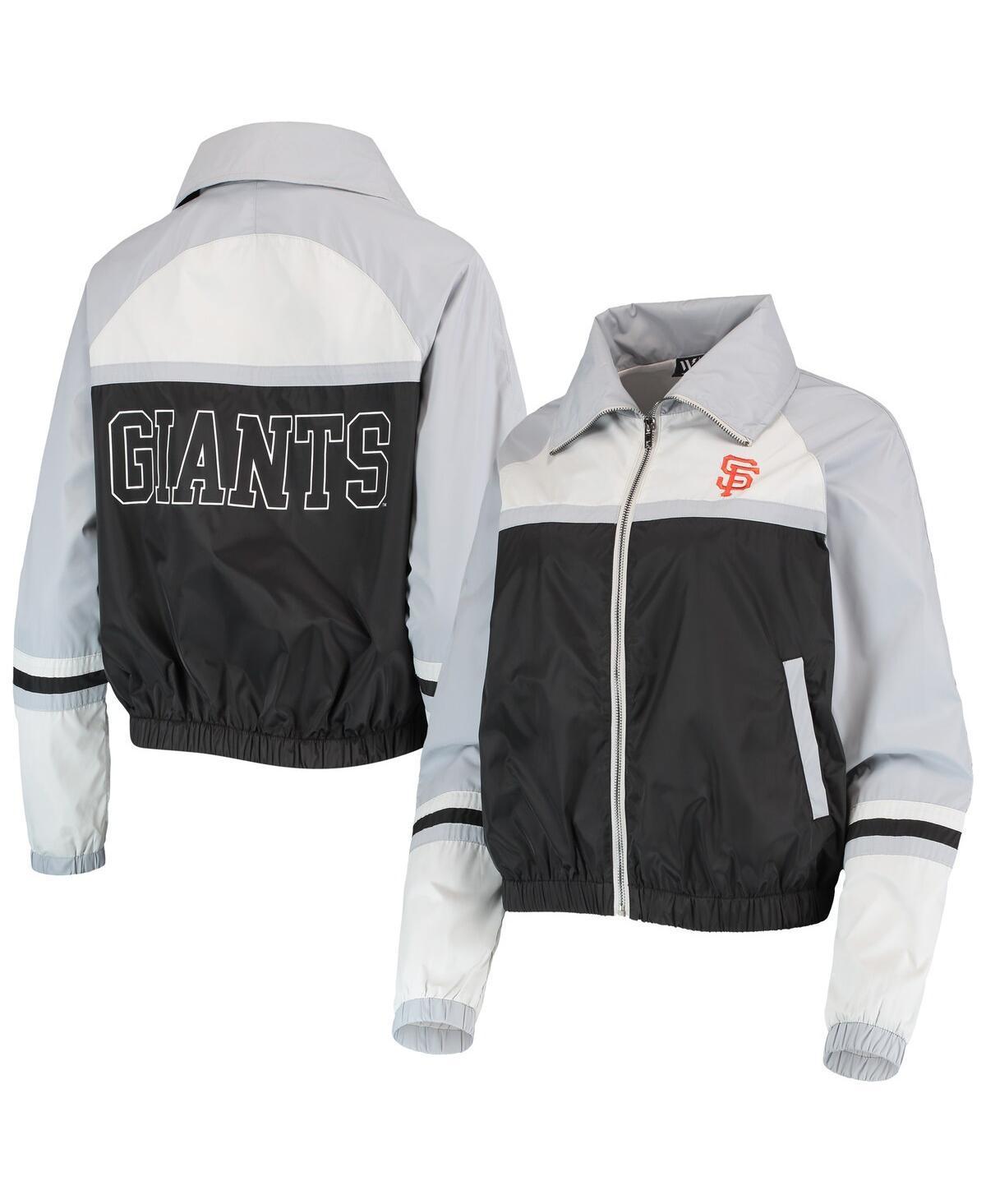 Womens The Wild Collective San Francisco Giants Colorblock Track Raglan Full-Zip Jacket Product Image