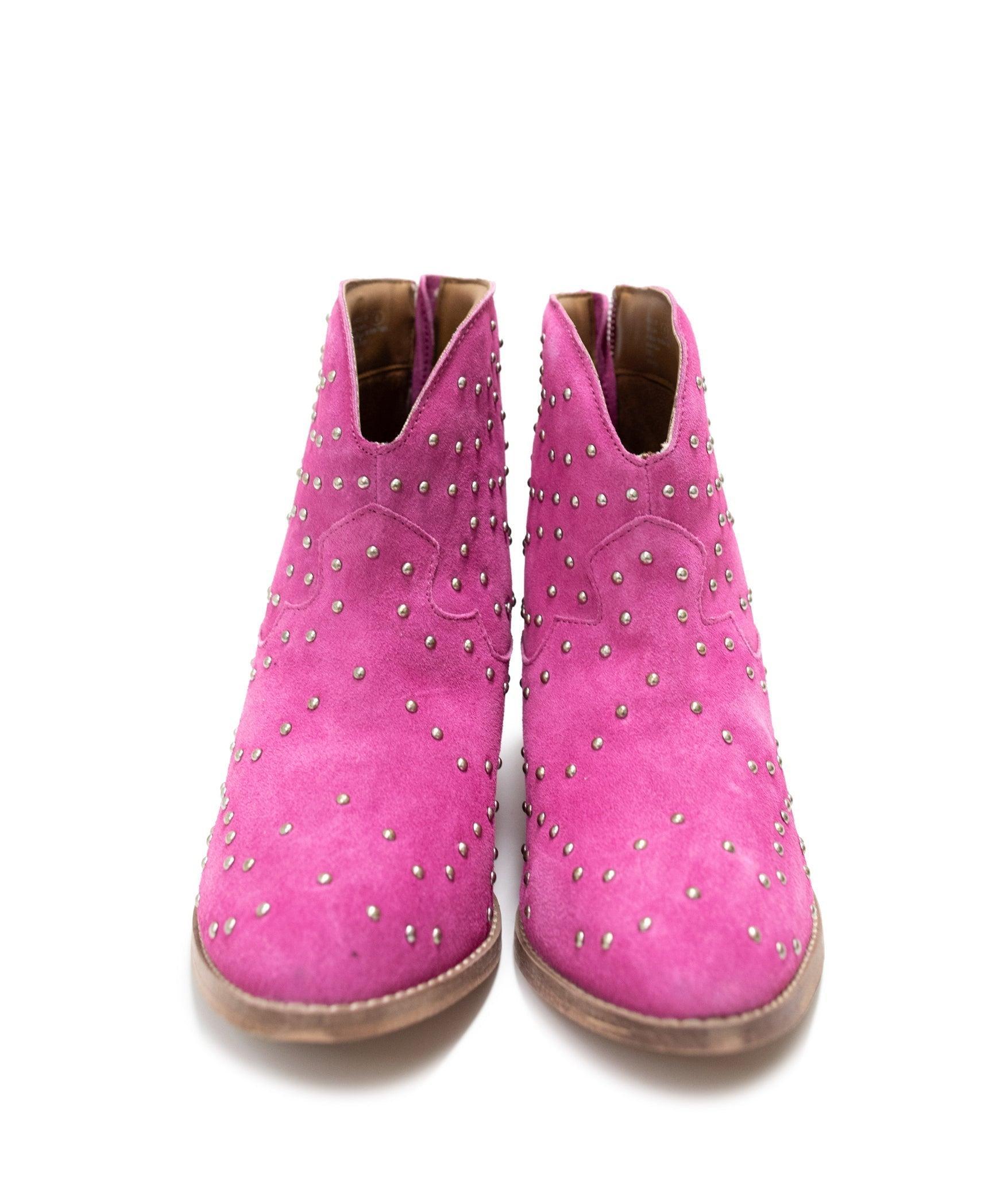 Twilight Studded Heeled Ankle Boot in Denim (Online Exclusive) Product Image