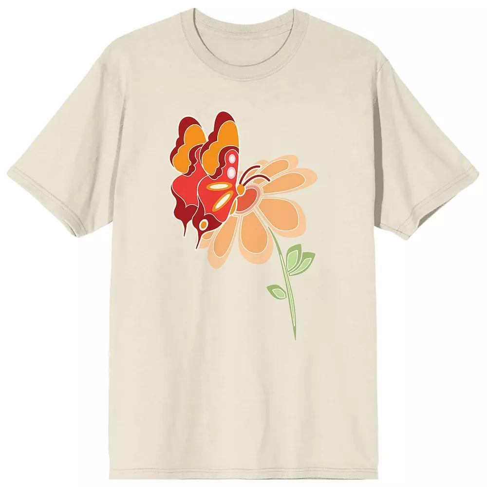 Men's Celestial Tropics Orange Tee, Size: XL, Off White Product Image