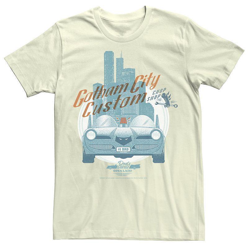 Men's DC Comics Gotham City Customs Shop Poster Tee, Size: XXL, Black Product Image