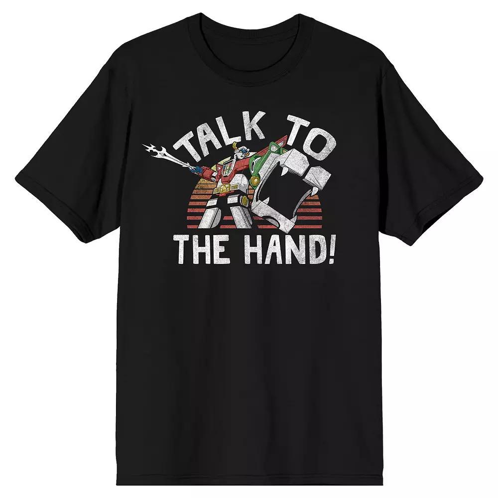 Men's Voltron Talk To The Hand Tee, Size: XXL, Black Product Image