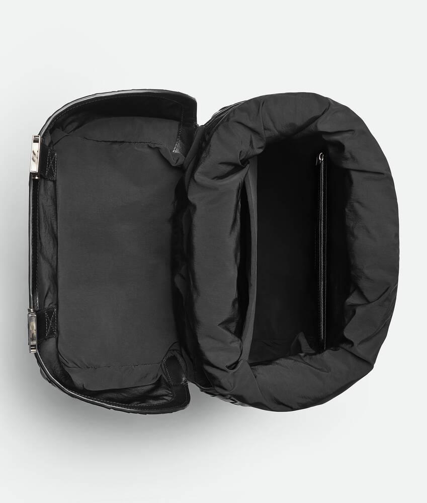 Men's Intrecciato Flap Backpack in Black Product Image