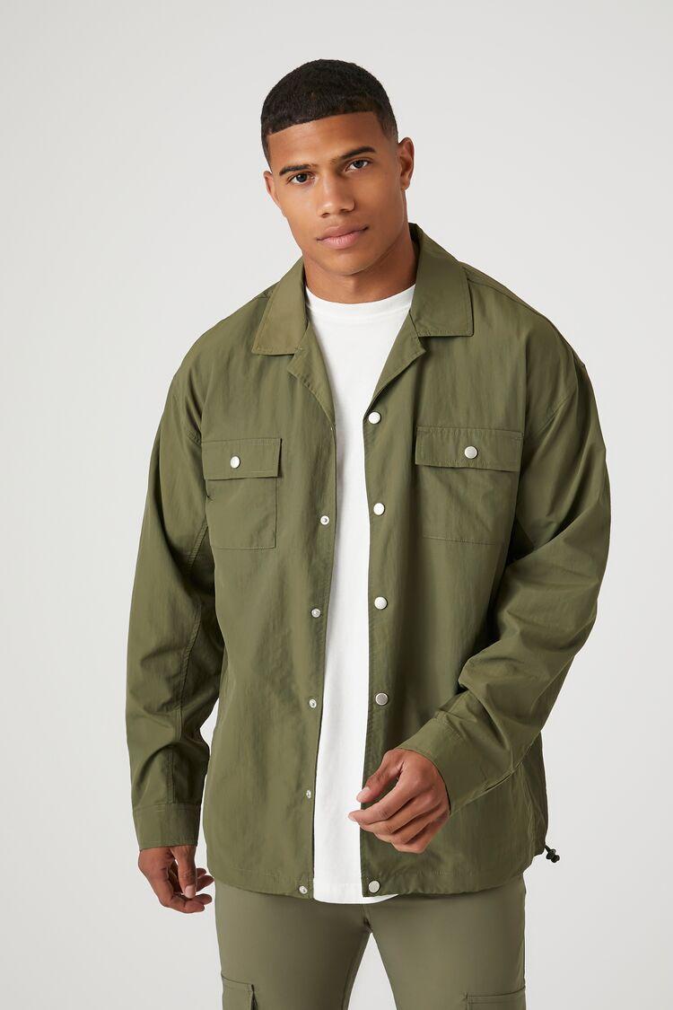 Nylon Long-Sleeve Shirt | Forever 21 Product Image
