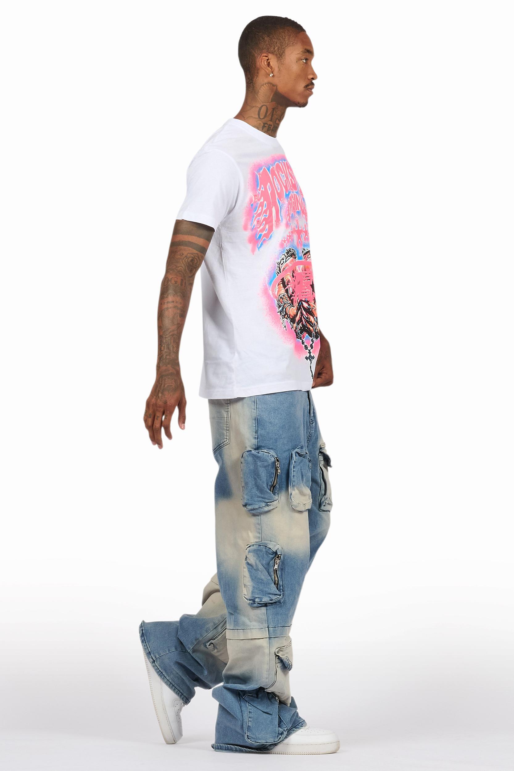 Pocketeer Tint Baggy Cargo Fit Jean Male Product Image