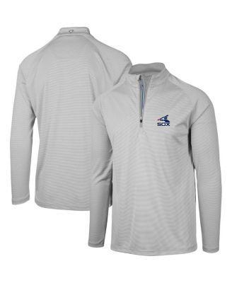 Men's Levelwear Gray Minnesota Twins Orion Historic Logo Raglan Quarter-Zip Jacket, Size: Small, Grey Product Image