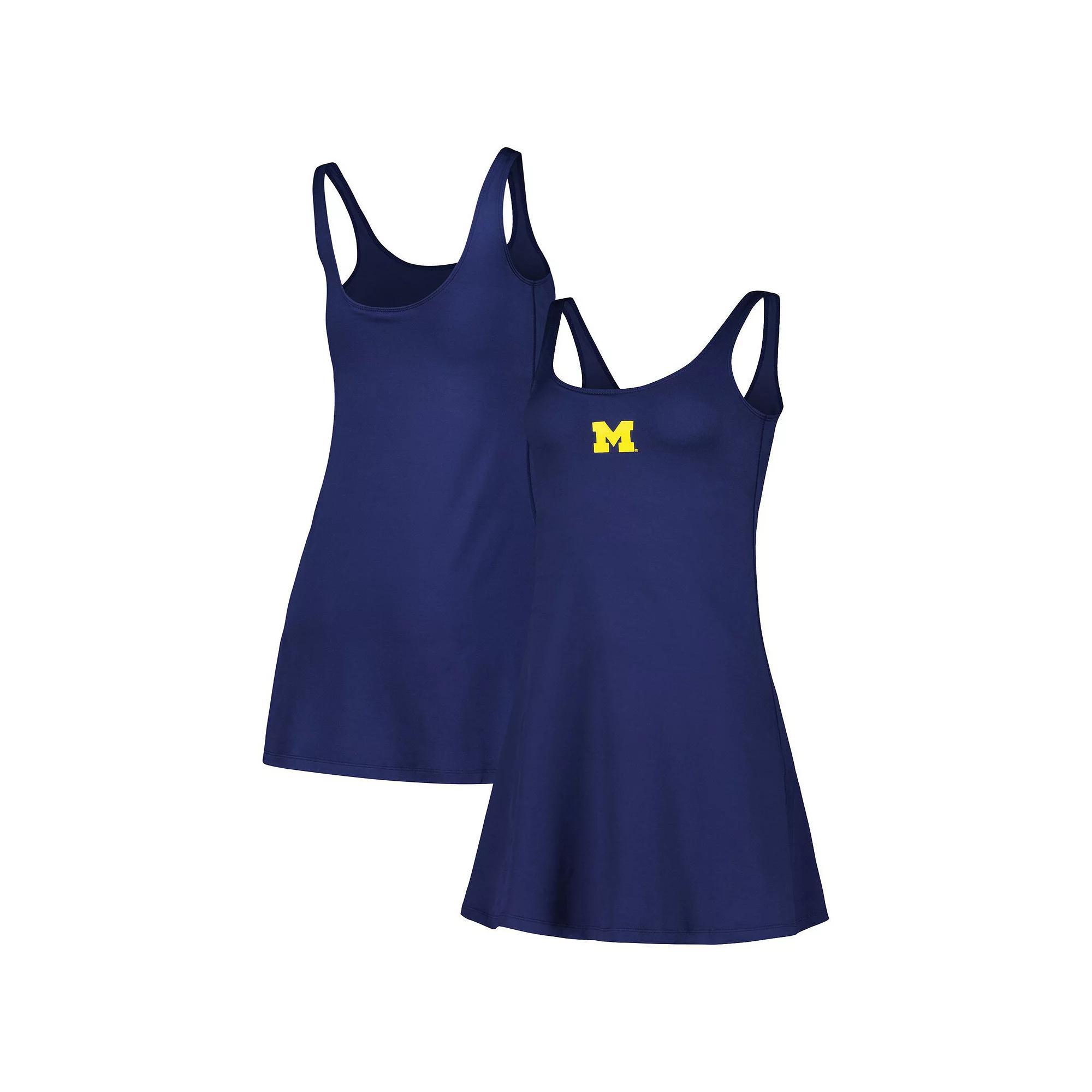 Women's ZooZatz Navy Michigan Wolverines Logo Scoop Neck Dress, Size: XL, Blue Product Image