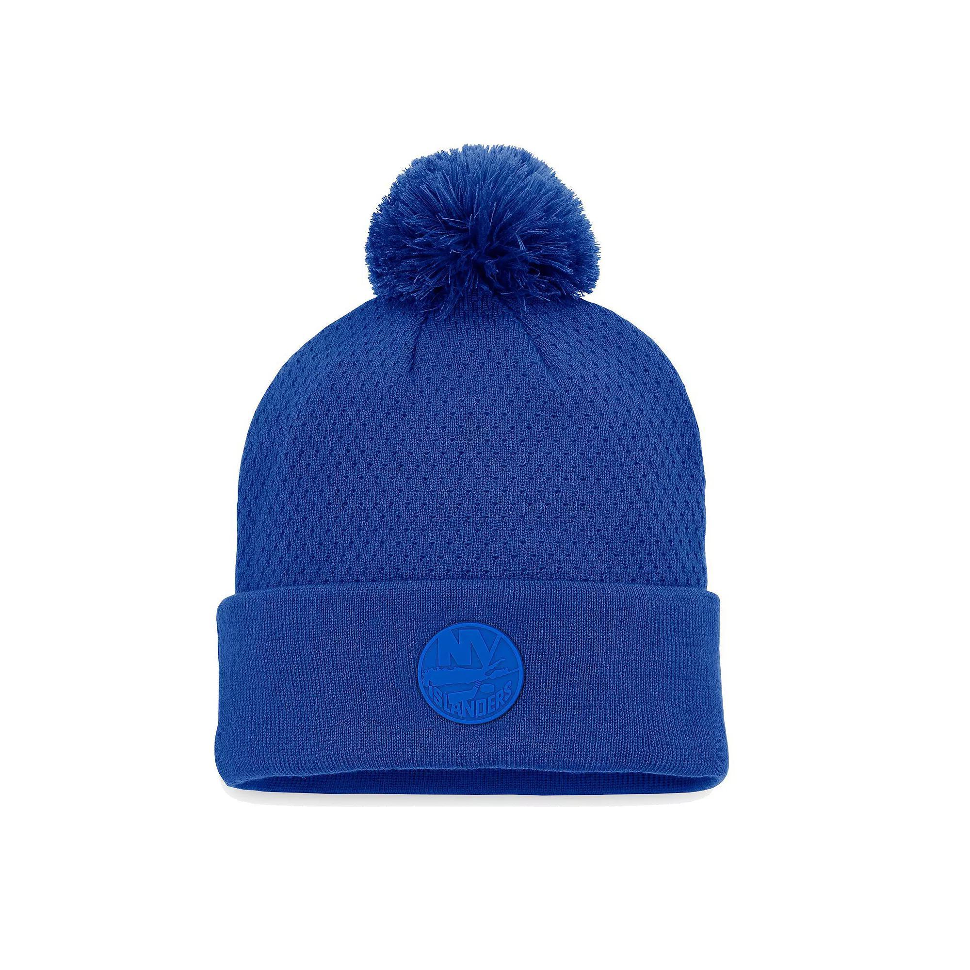 Women's Fanatics Branded Black Dallas Stars Authentic Pro Road Cuffed Knit Hat with Pom, Str Black Product Image
