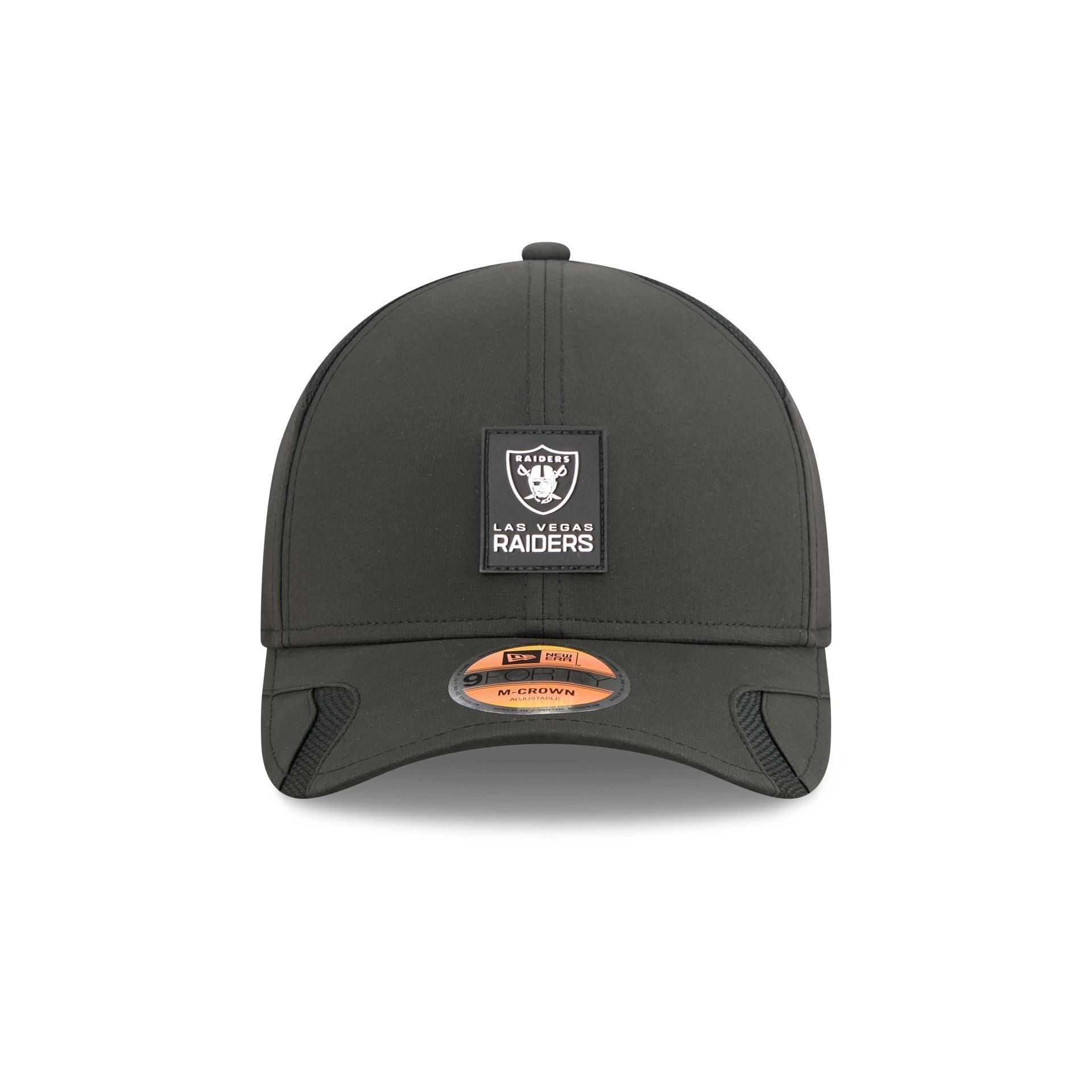 Las Vegas Raiders 2025 Sideline Hot Weather 9FORTY M-Crown Snapback Hat Male Product Image