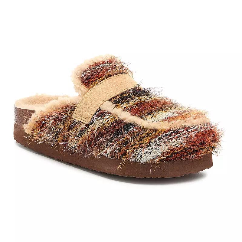 Rocket Dog Women's Arctic Mules Slip-On Shoes, Size: 8, Brown Team Fabric Product Image
