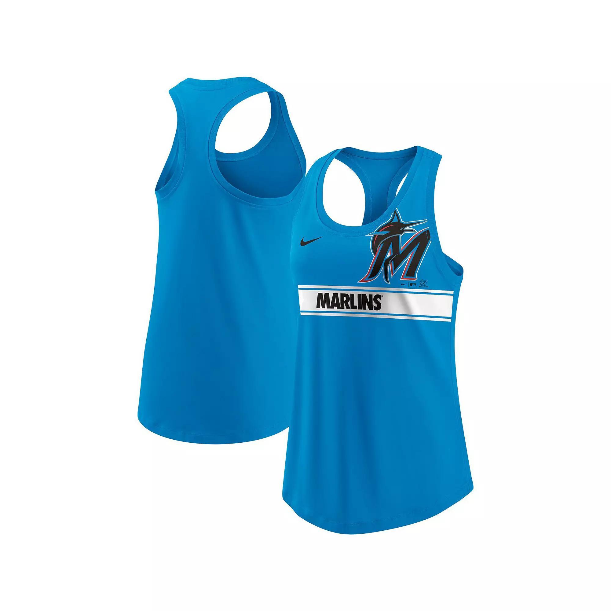Miami Marlins Logo Nike Women's Dri-FIT MLB Racerback Tank Top Product Image