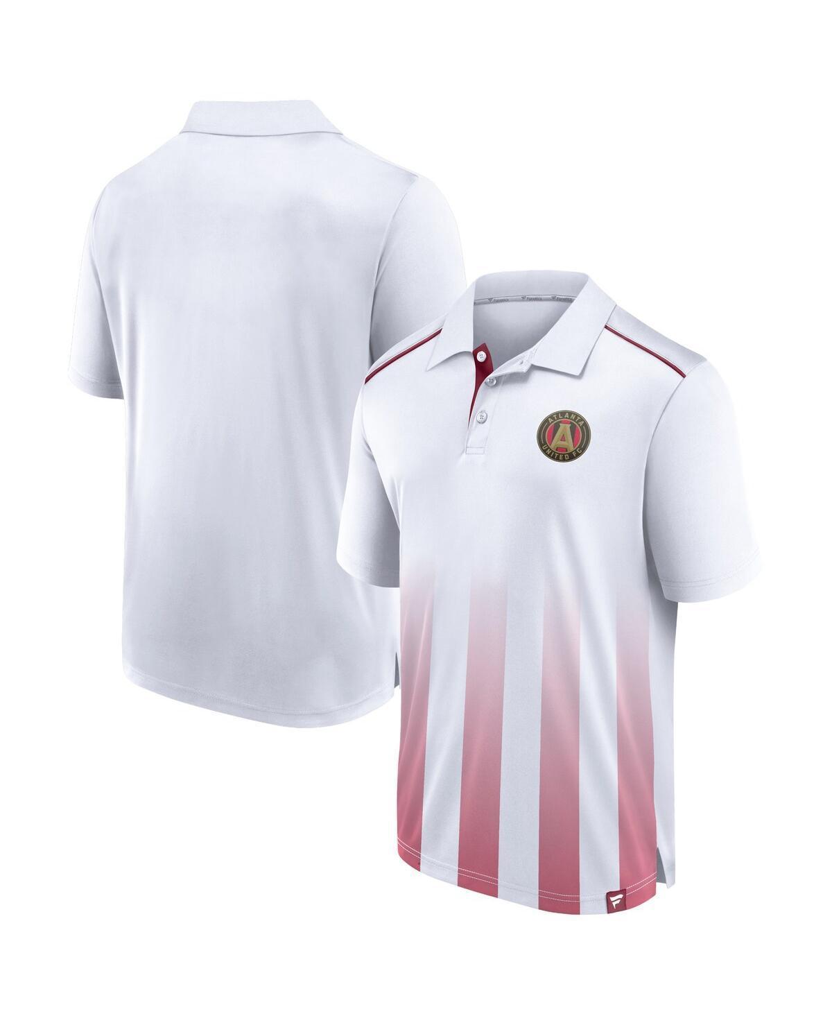 Mens Fanatics Branded White Atlanta United FC Line Up Fade Polo Product Image