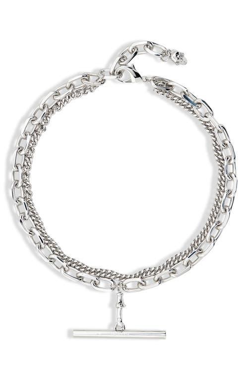 Mens Sling Chain Necklace in Palladium Product Image