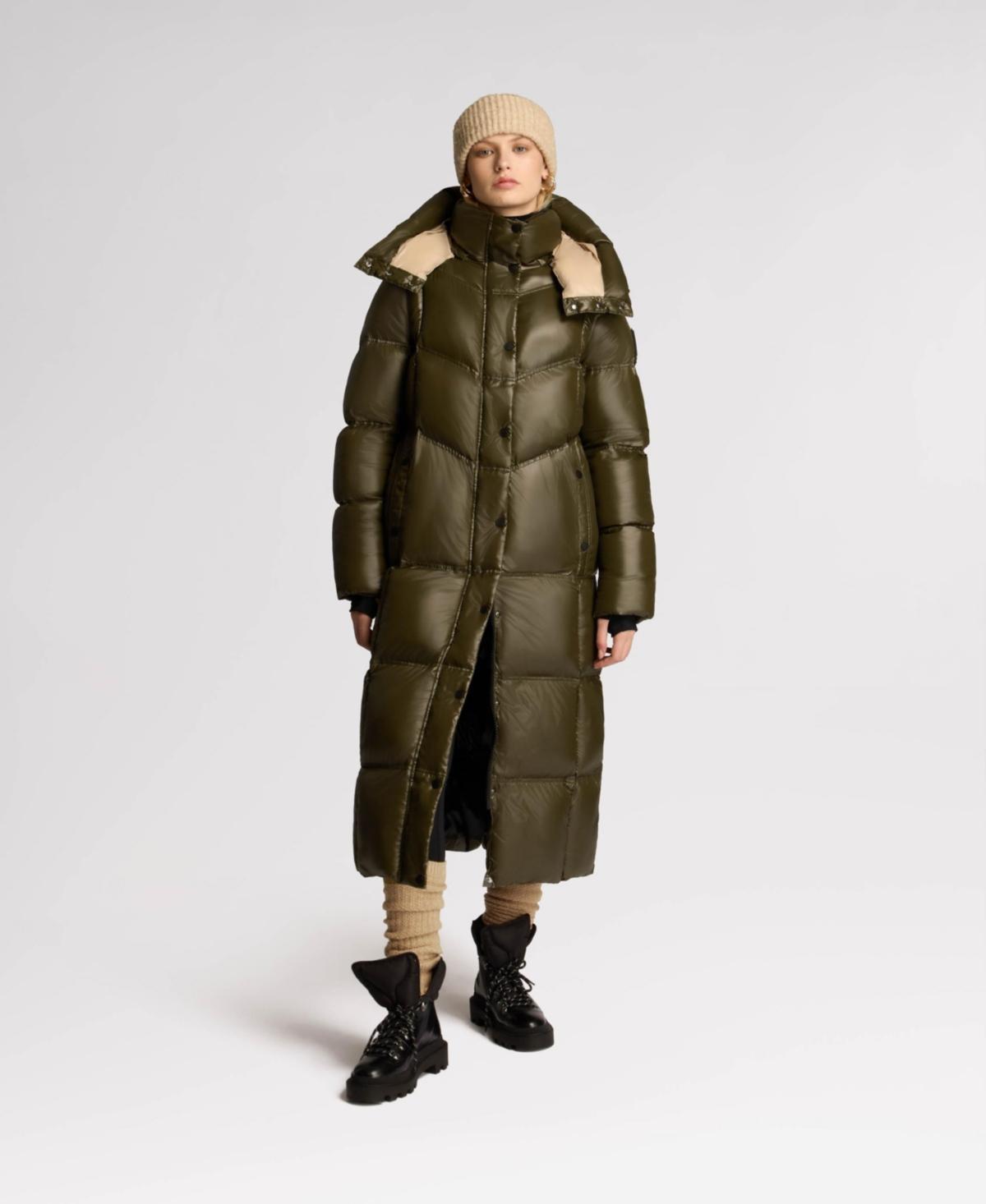 Alpenhaus Womens Meribel Quilted Maxi Puffer with Removable Hood Product Image