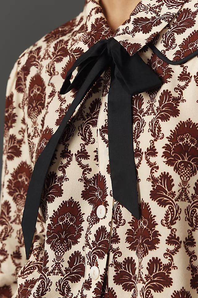 Plenty by Tracy Reese Collared Bow-Neck Blouse Product Image