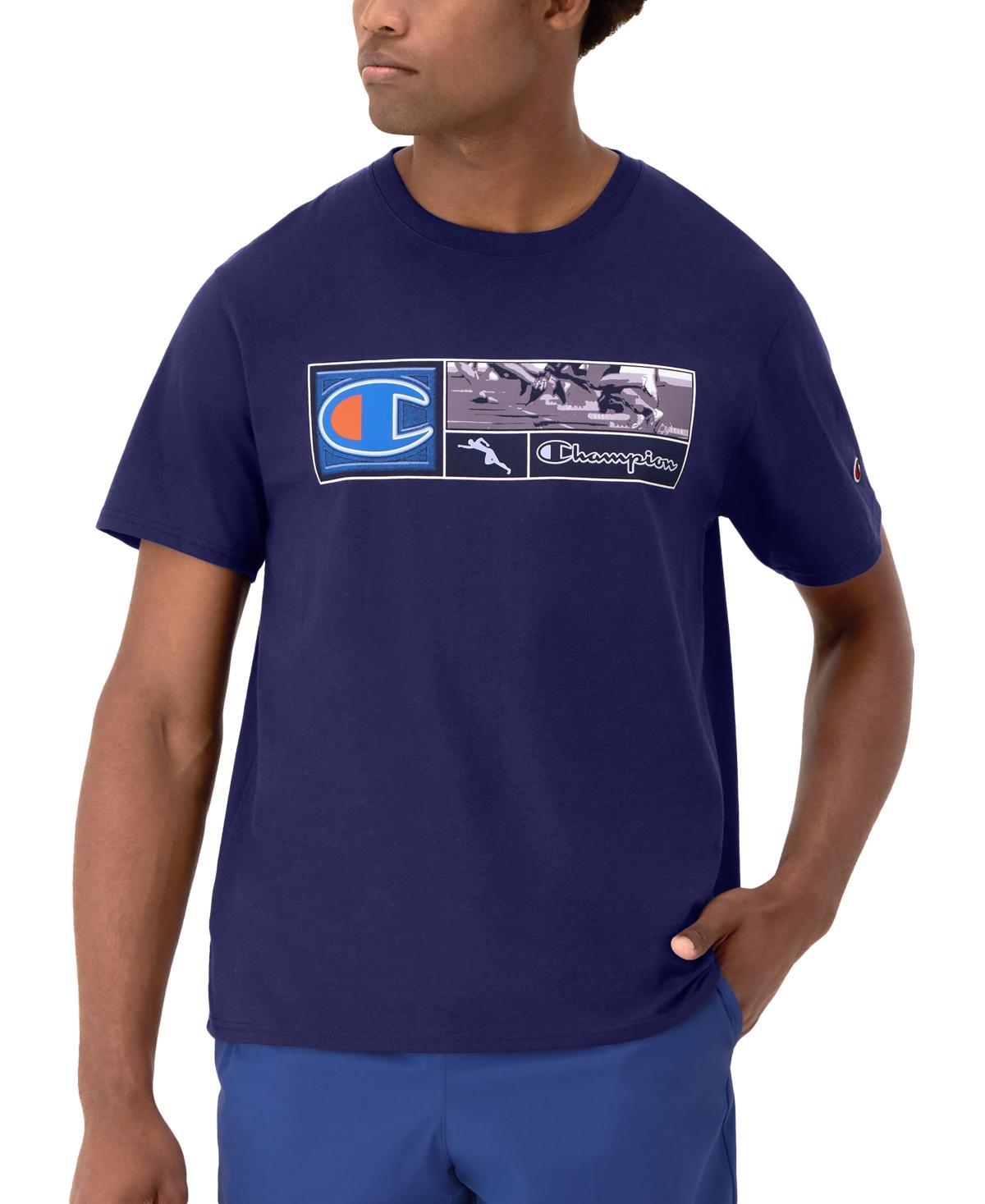Mens Champion Classic Graphic T-Shirt, Athletes White L Product Image