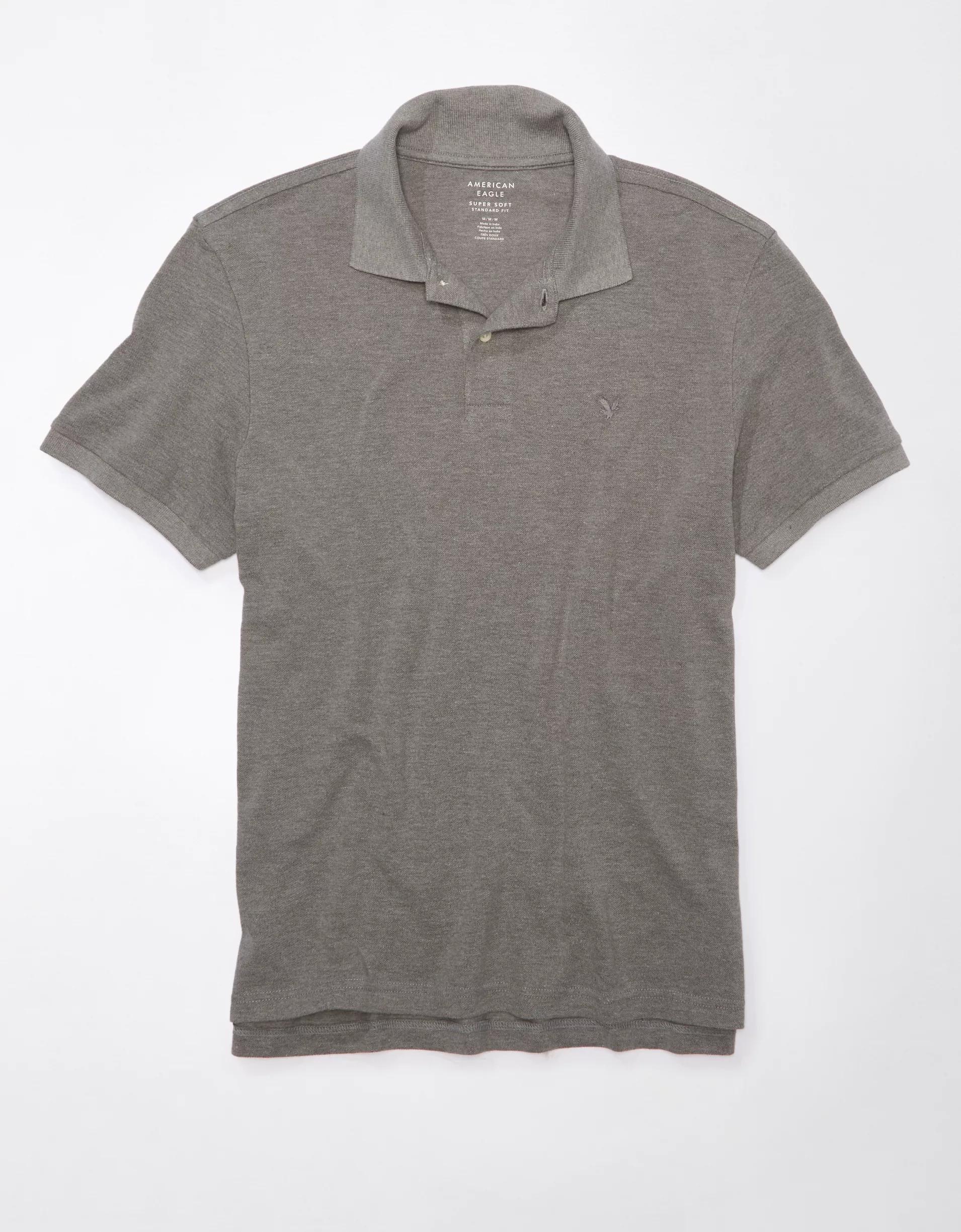 AE Lived-In Pique Polo Shirt Product Image
