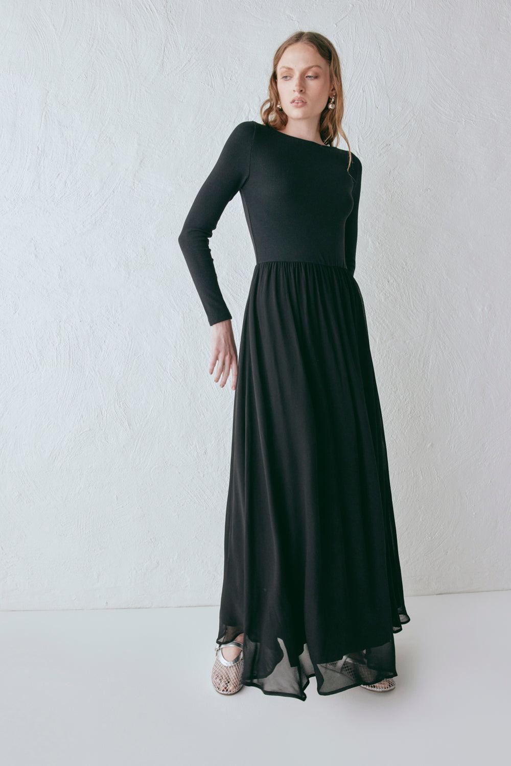 Abbey Maxi Dress Black Product Image