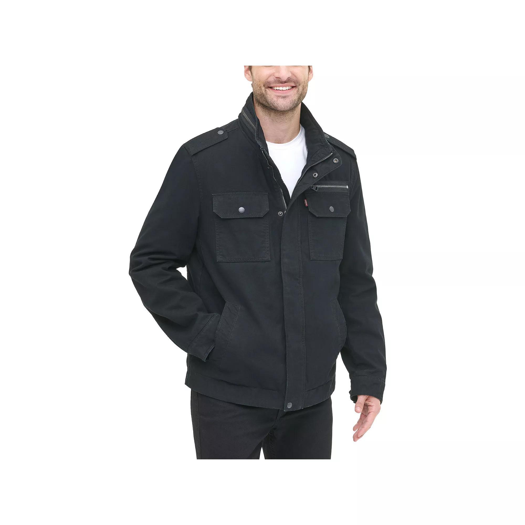 Mens Levis Cotton Filled Military Jacket Product Image