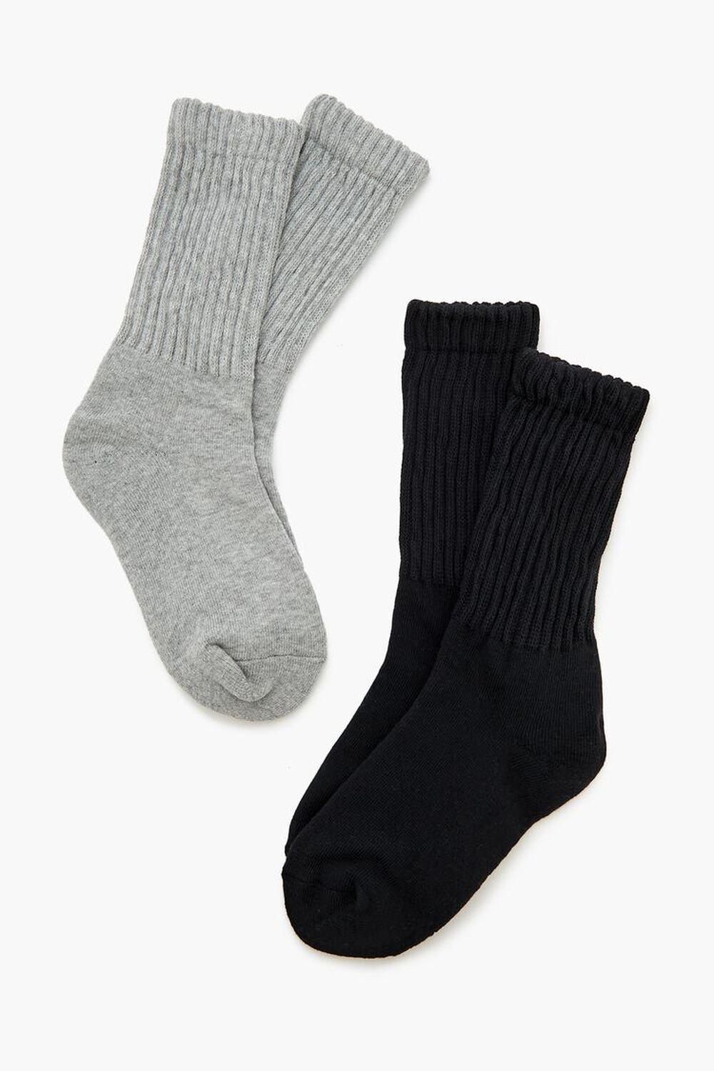 Ribbed Crew Socks Set - 2 pack | Forever 21 Product Image