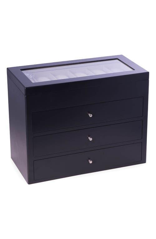 Bey-Berk Stanley 48 Watch Box, Black Product Image