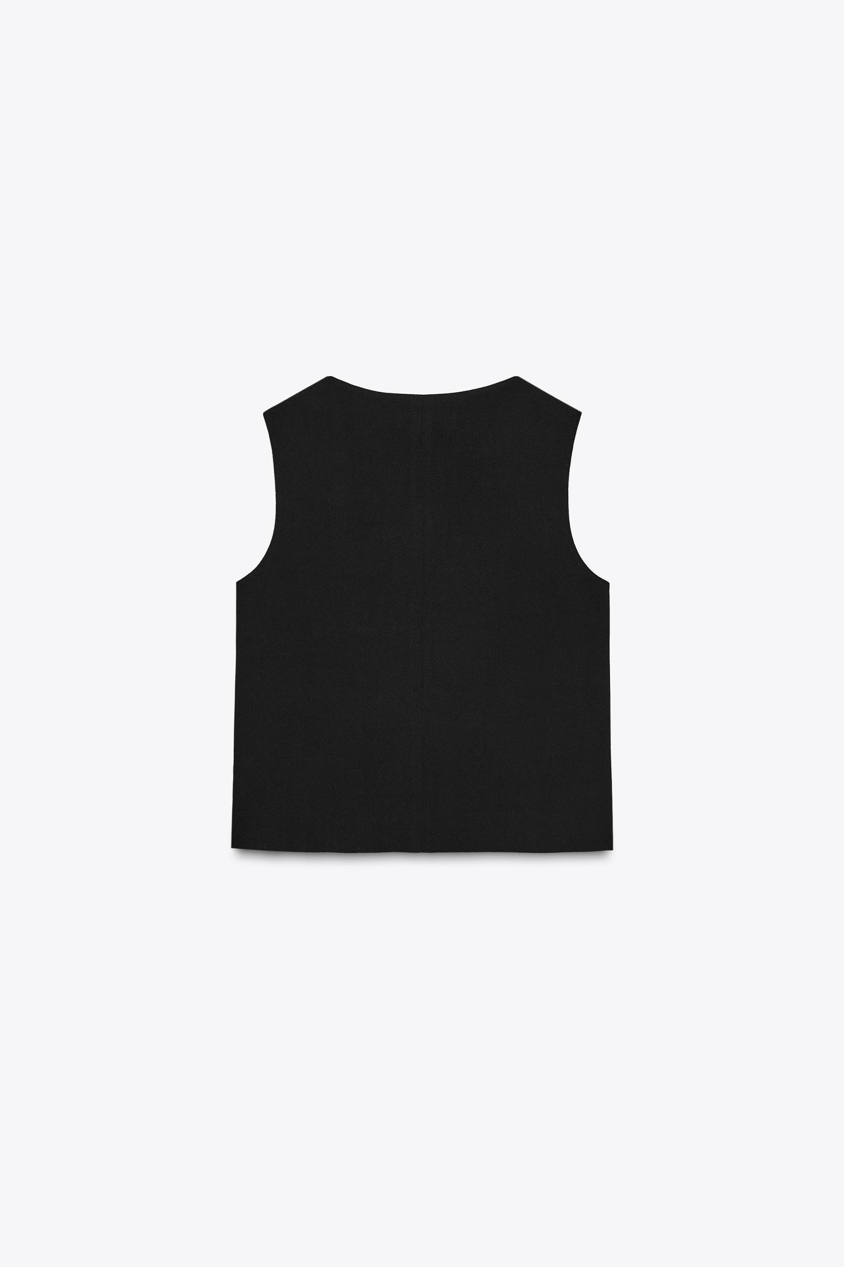 GOLD BUTTON DOUBLE BREASTED VEST Product Image