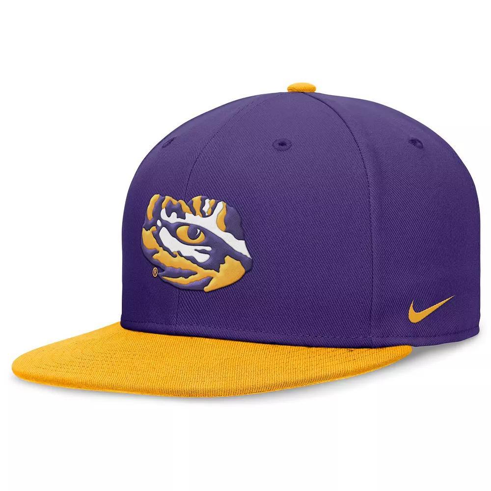 Men's Nike Purple/Gold LSU Tigers Performance Fitted Hat, Size: 7 1/2 Product Image
