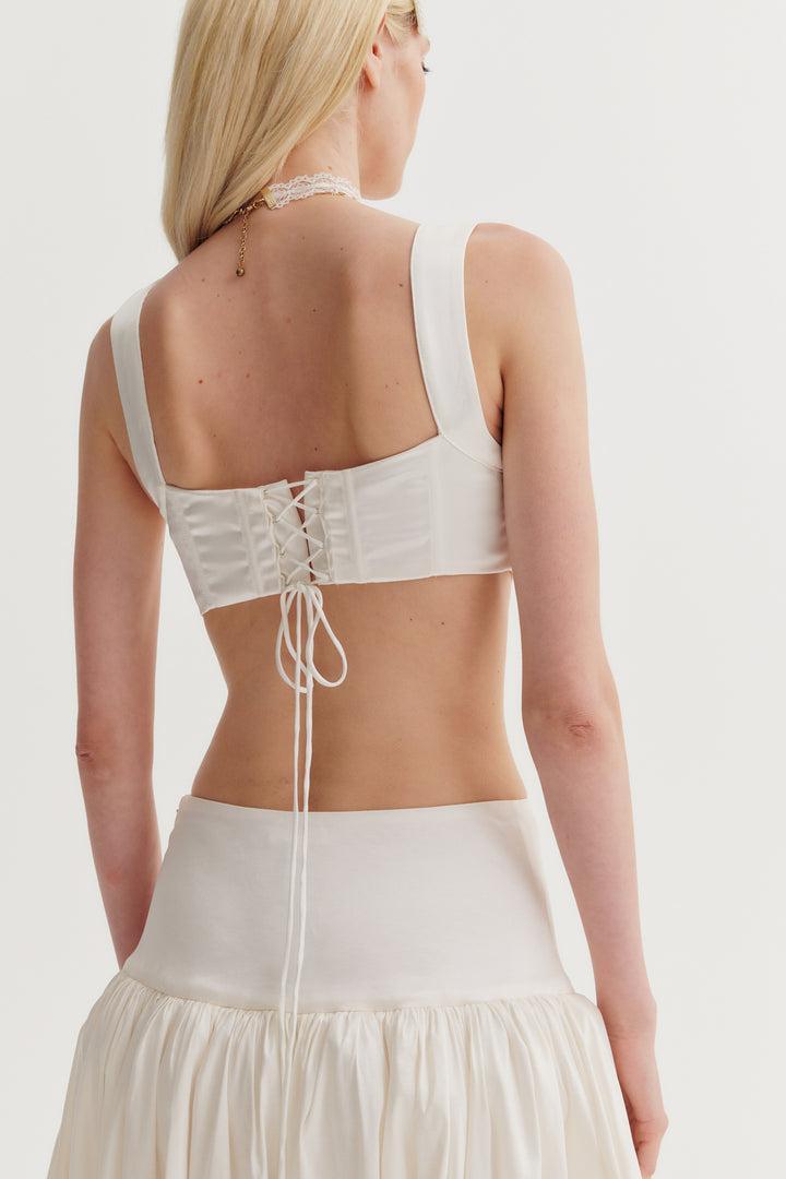 Nelly Corset Top — White Product Image