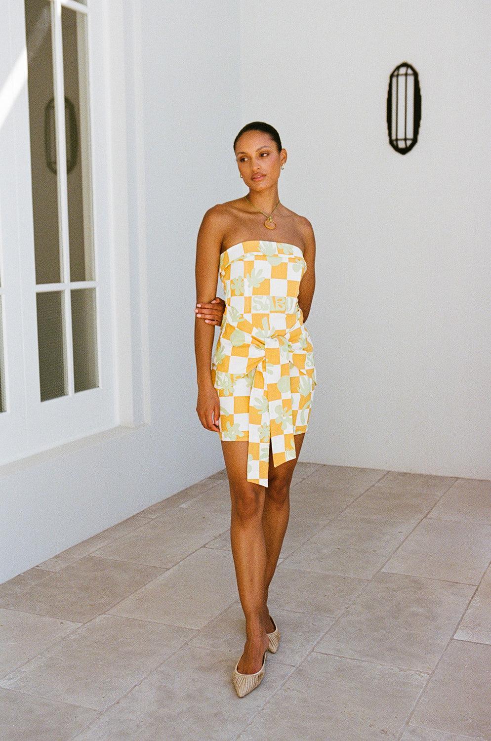 Kingsley Dress - Sabo Checkerboard Product Image