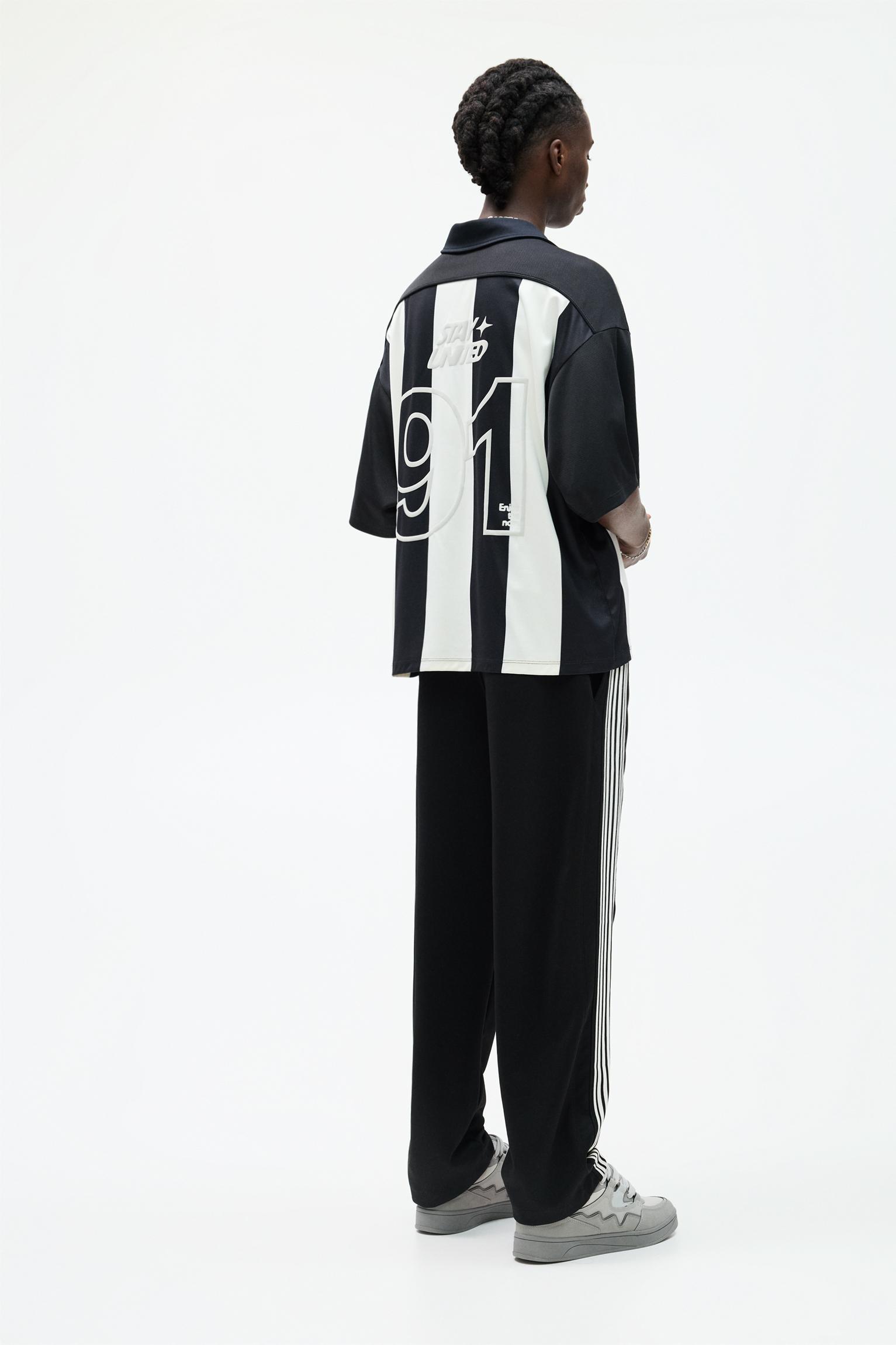 Striped STWD soccer T-shirt Product Image