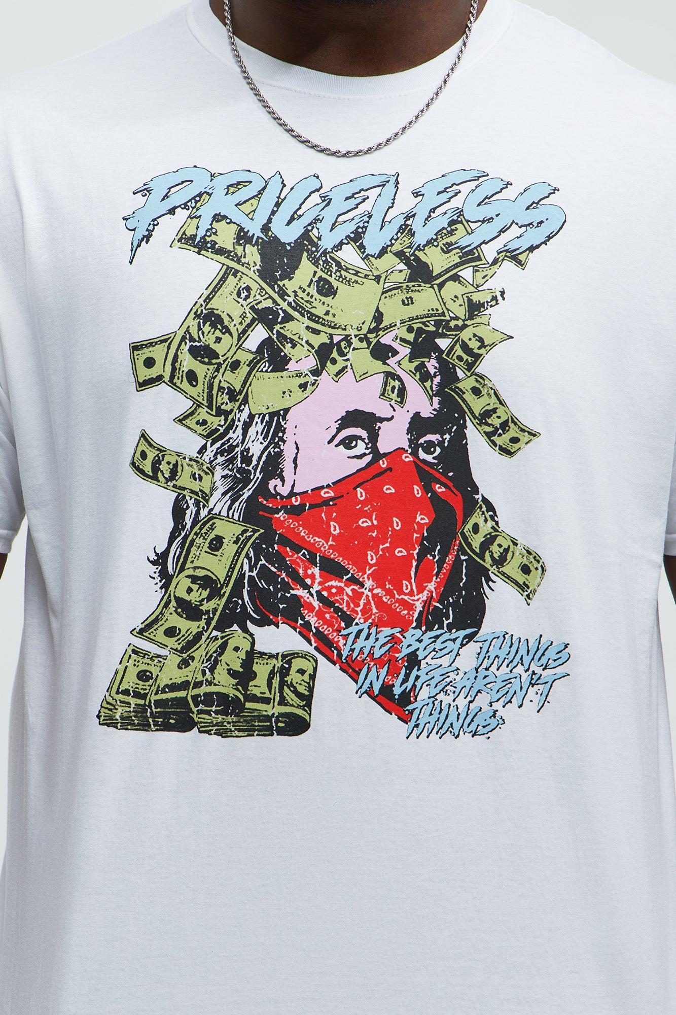 Life Is Priceless Short Sleeve Tee - White Product Image