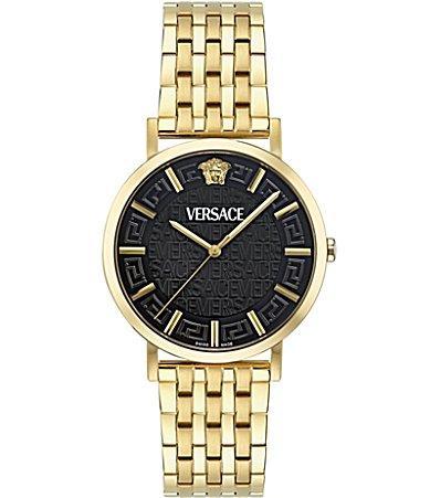 Men's Greca Slim IP Yellow Gold Bracelet Watch, 40mm Product Image