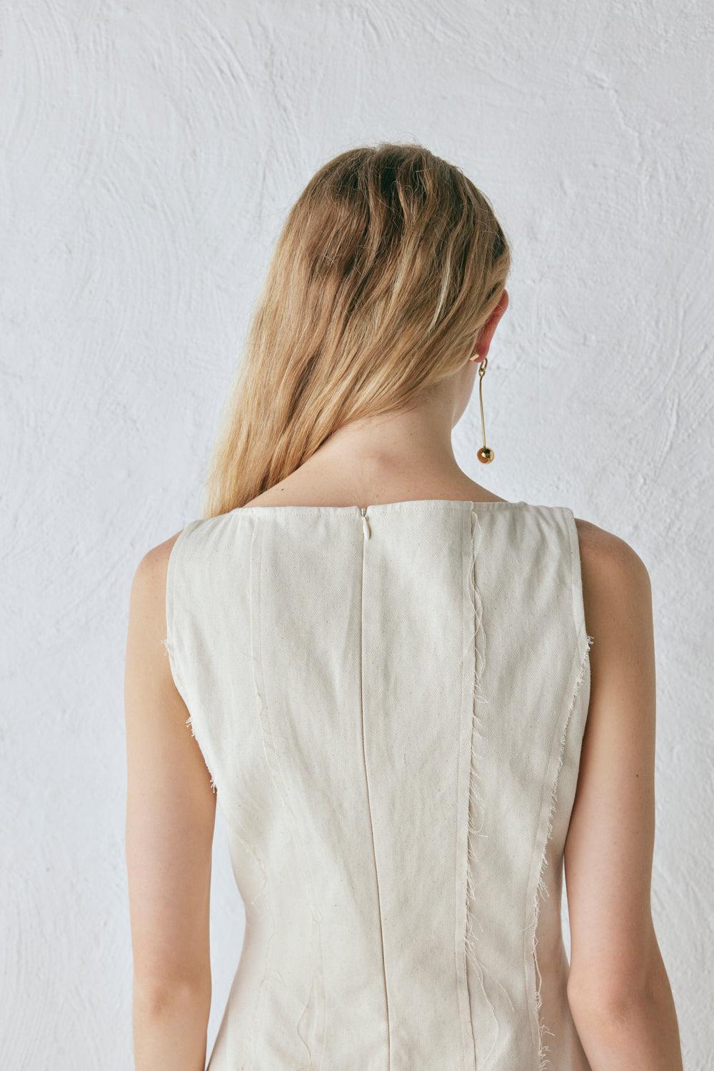 Chloe Mini Dress Oat Product Image