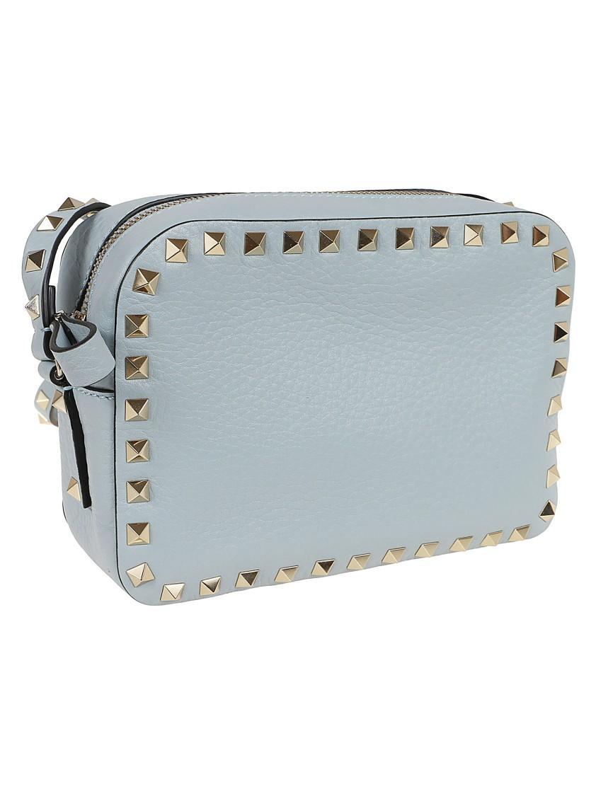 VALENTINO GARAVANI Cross Body Bag Rockstud In Blue Product Image