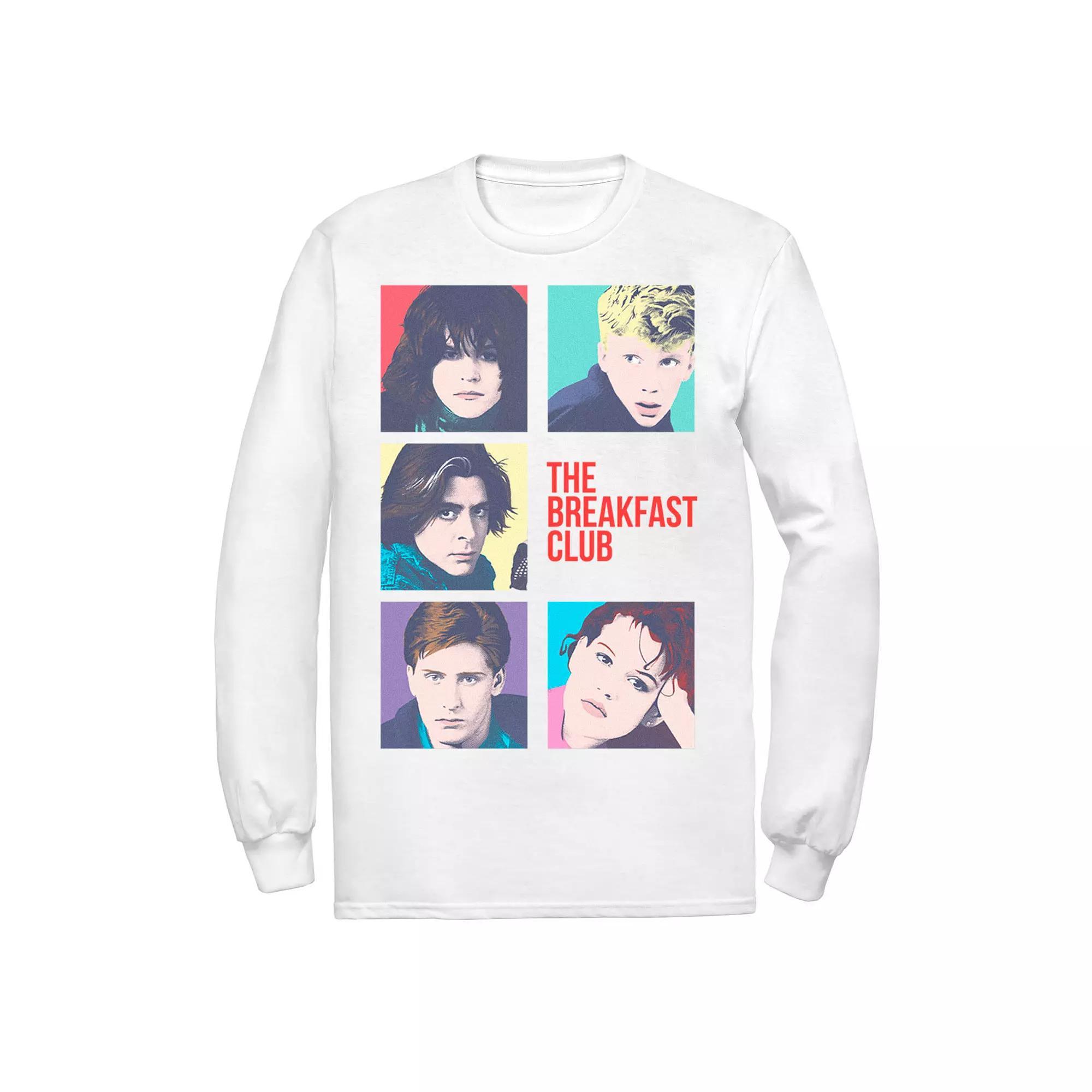 Men's Breakfast Club Group Shot Squares Tee, Size: XL, White Product Image