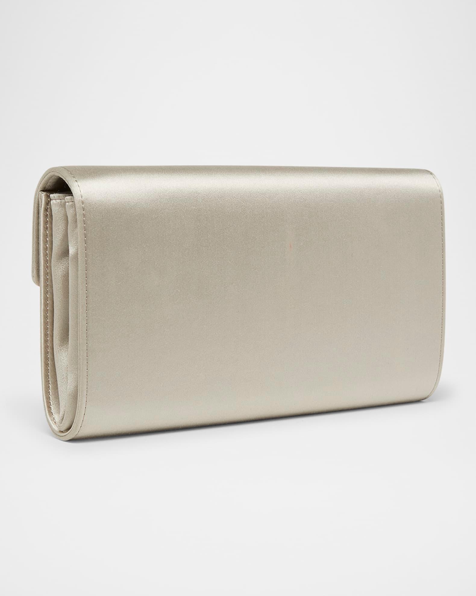 Flower Buckle Satin Envelope Flap Bag Product Image