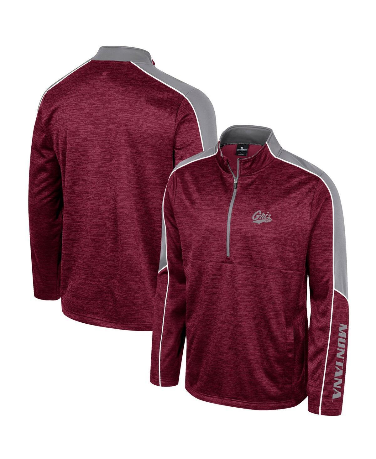 Men's Colosseum Blue UCLA Bruins Marled Half-Zip Jacket, Size: XL Product Image