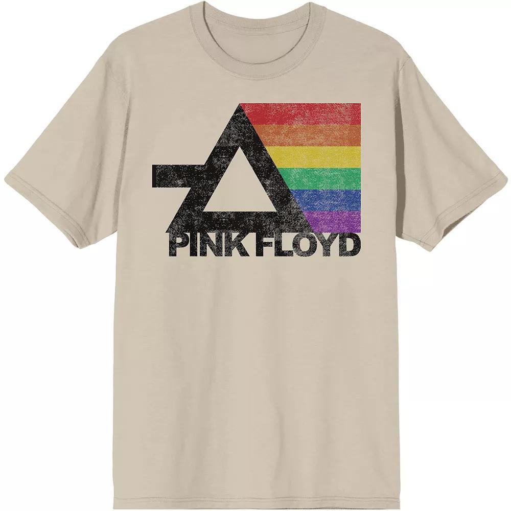 Men's Pink Floyd Rainbow Prism Tee, Size: XL, White Product Image