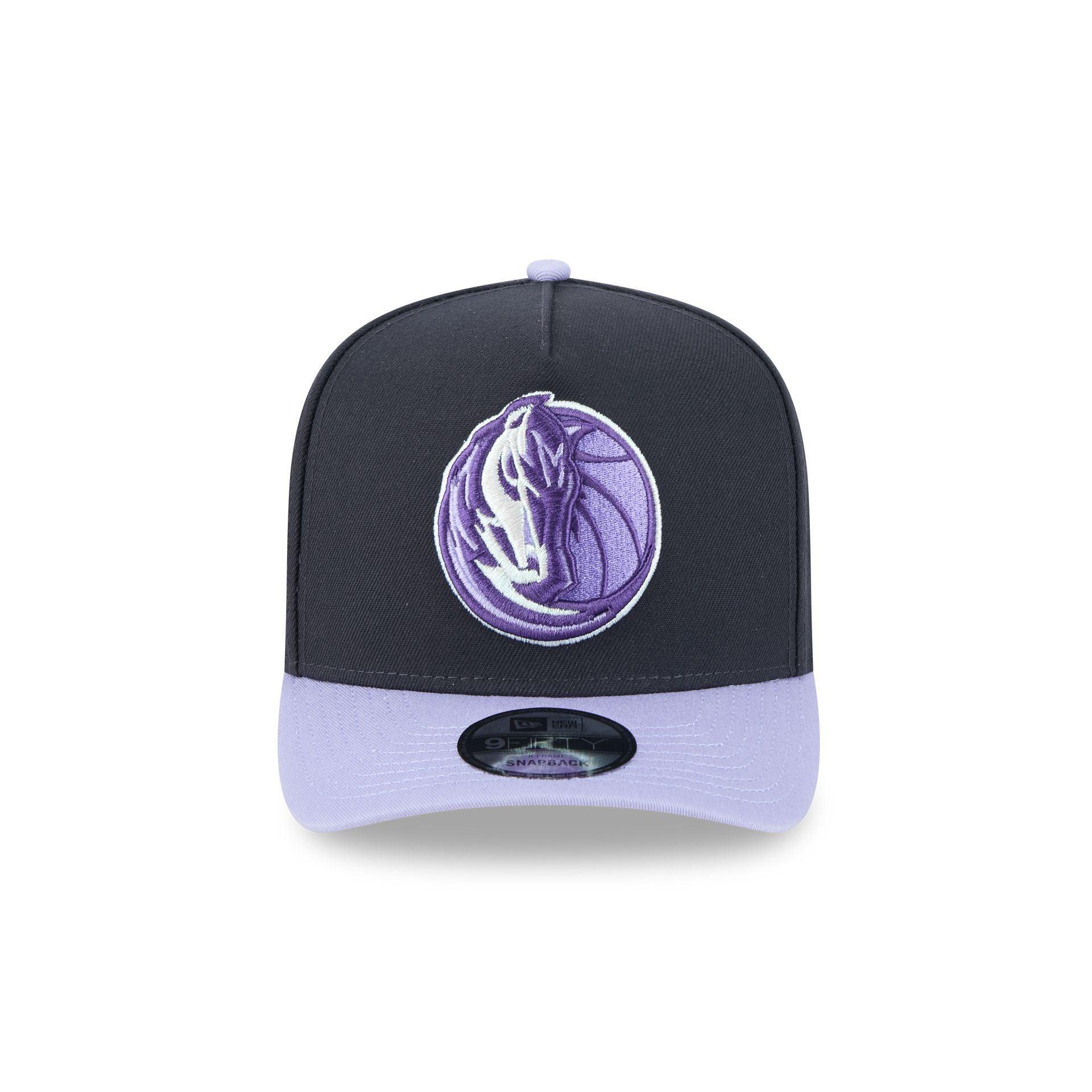 Dallas Mavericks Navy Lavender 9FIFTY A-Frame Snapback Hat Male Product Image
