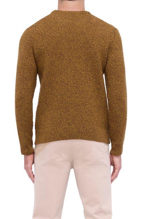 BUGATCHI Mouliné Merino Wool Sweater In Dijon Product Image