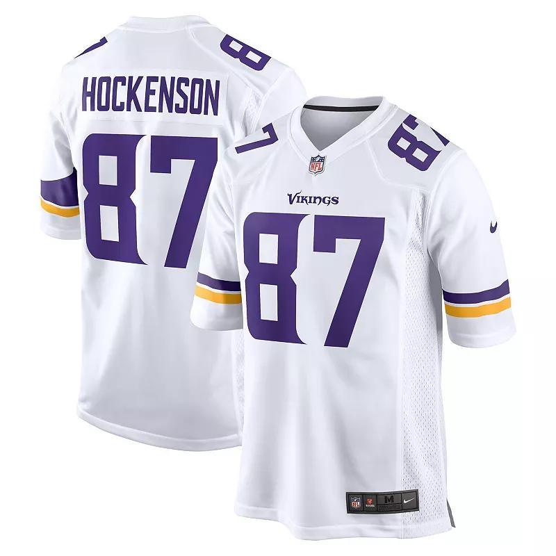 Men's Nike T.J. Hockenson White Minnesota Vikings Game Player Jersey, Size: XL Product Image