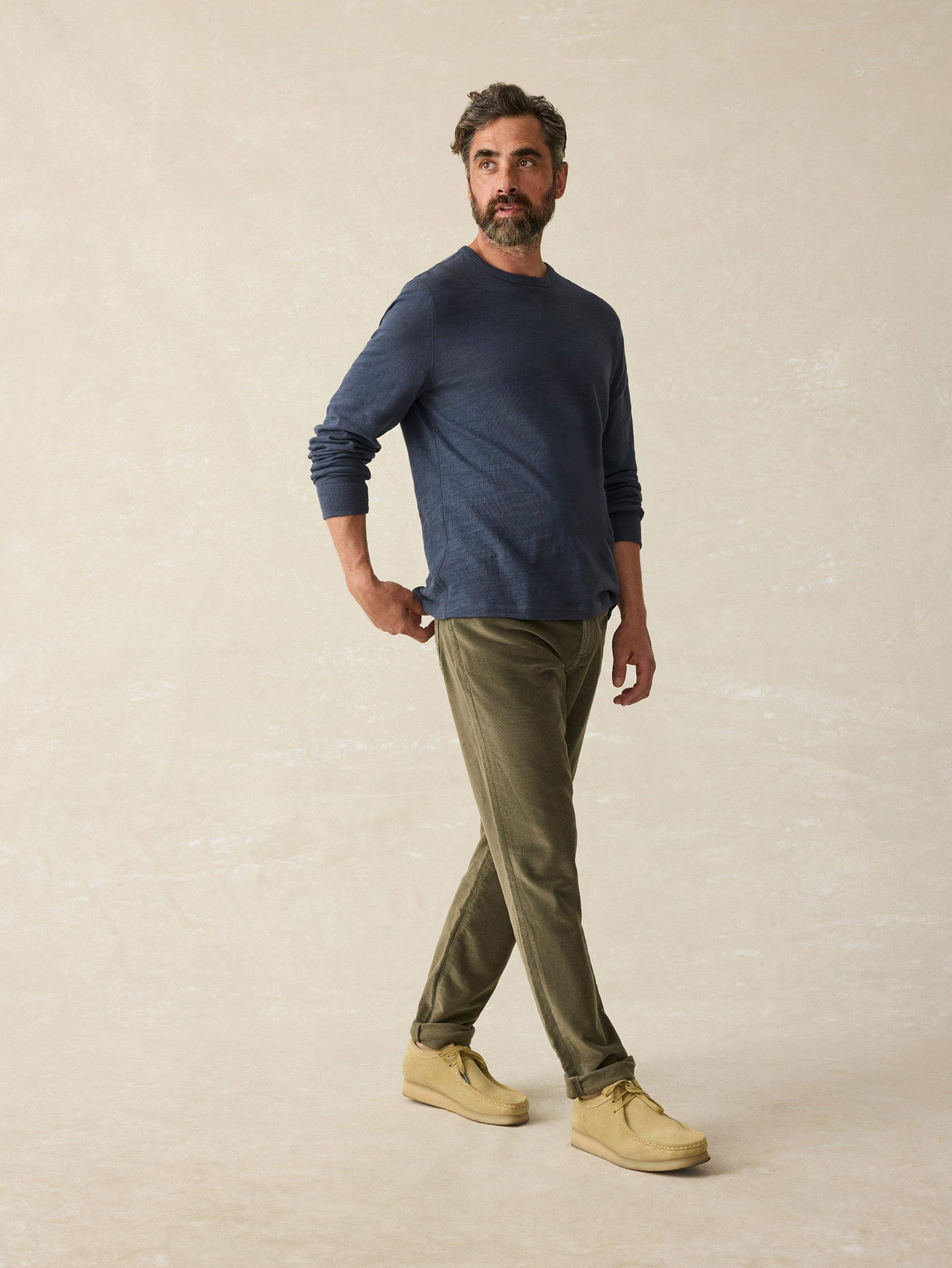 Stretch Terry Corduroy 5-Pocket Pant - Surplus Olive Male Product Image