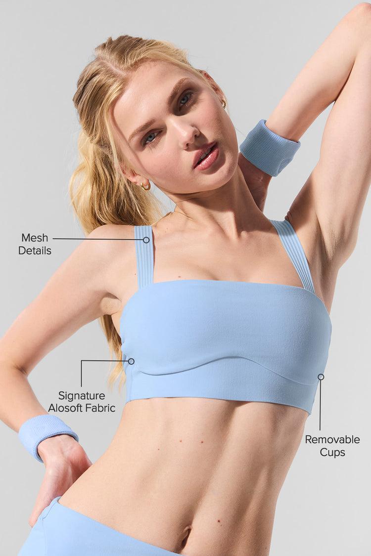 Alosoft Serve It Up Bra - Seashell Blue Product Image