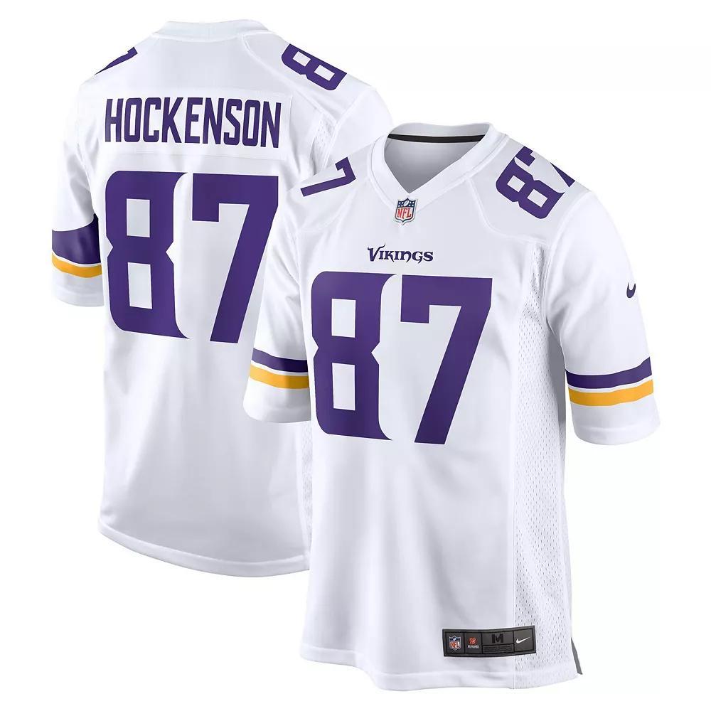 Men's Nike T.J. Hockenson White Minnesota Vikings Game Player Jersey, Size: XL Product Image