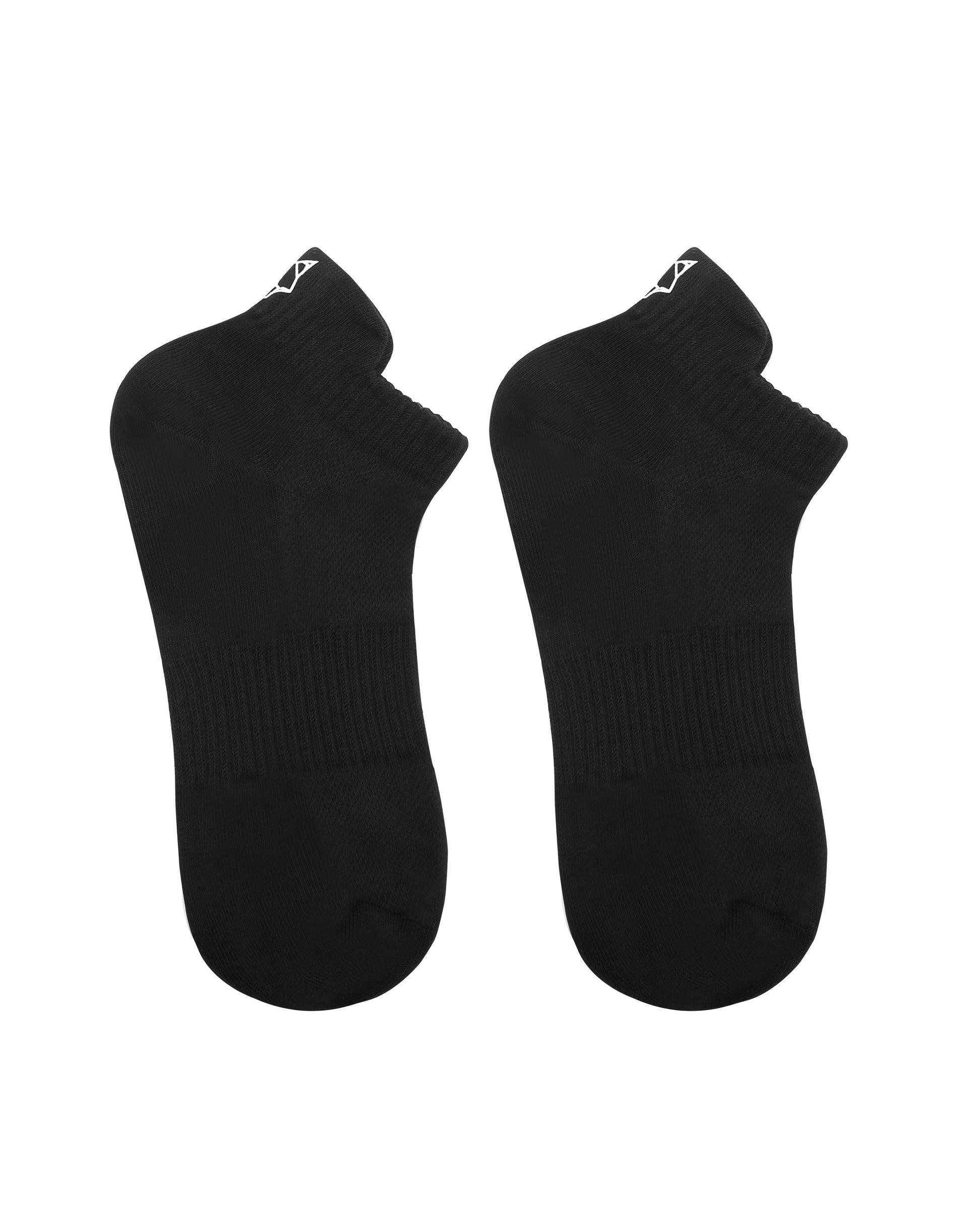 3 Pack Womens Egyptian Cotton Ankle Socks Black Product Image