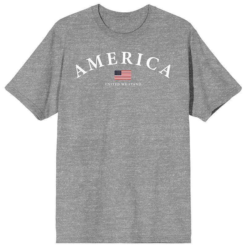Men's Americana America United Tee, Size: Large, Gray Product Image