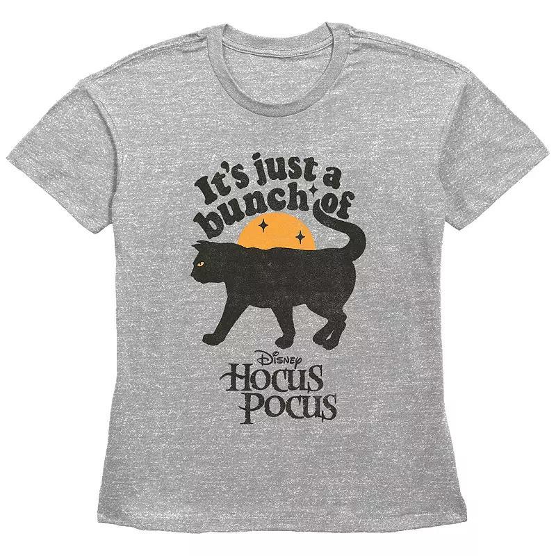 Disney's Hocus Pocus Juniors' It's Just A Bunch Of Thackery Binx Graphic Tee, Women's, Size: Large, Grey Gray Product Image